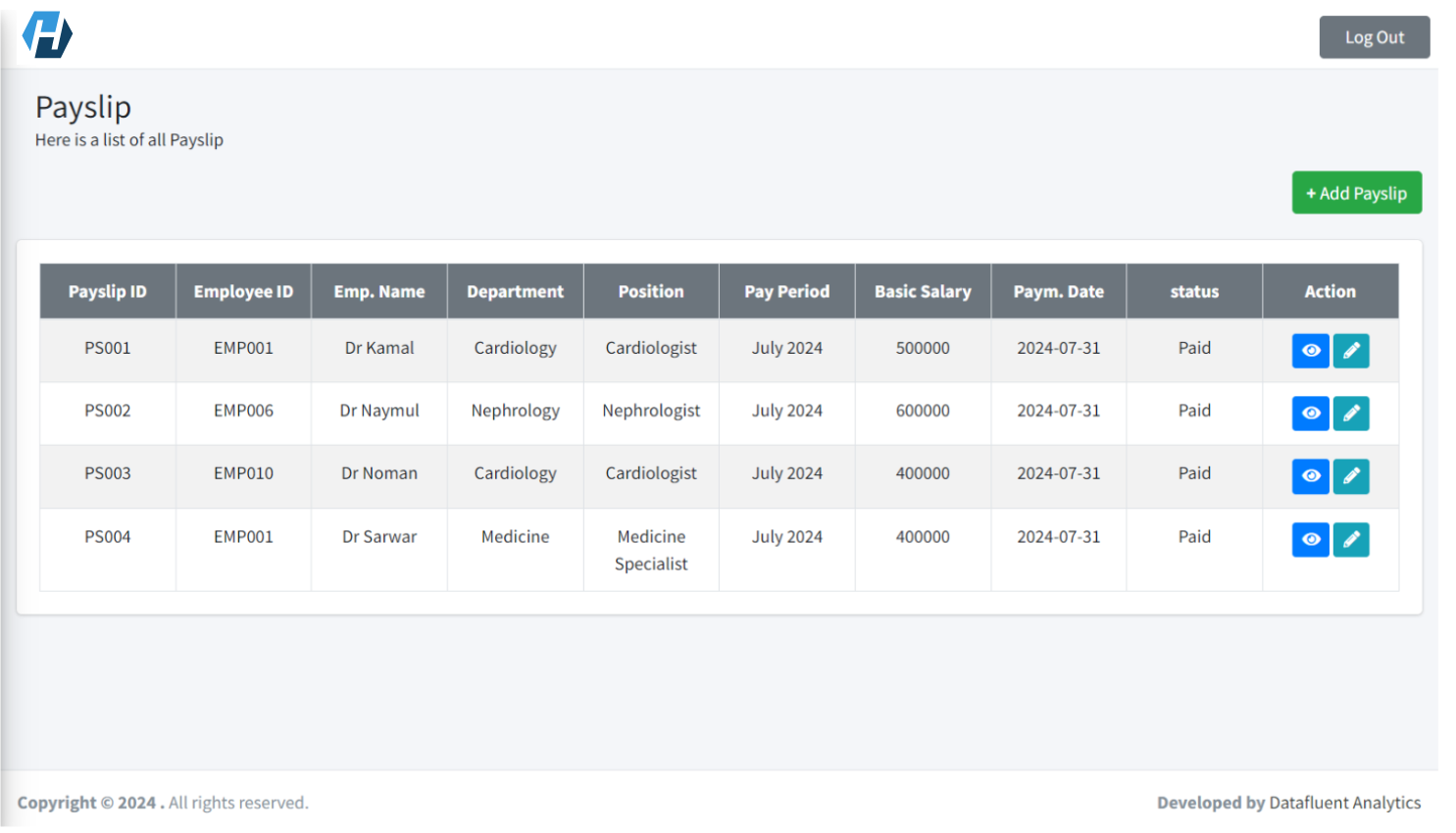 HR Payslip Management